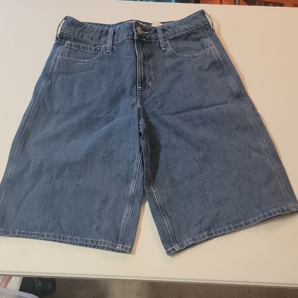 Hollister Womens  Classic Blue Jean Shorts